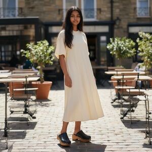 MUSSE & CLOUD Leather Clogs Black 7